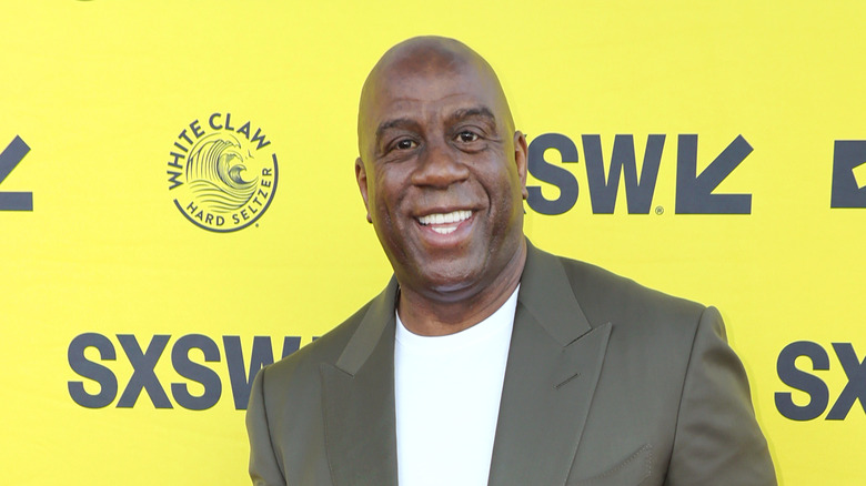 Magic Johnson smiling