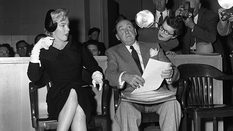 Marilyn Monroe with her attorney