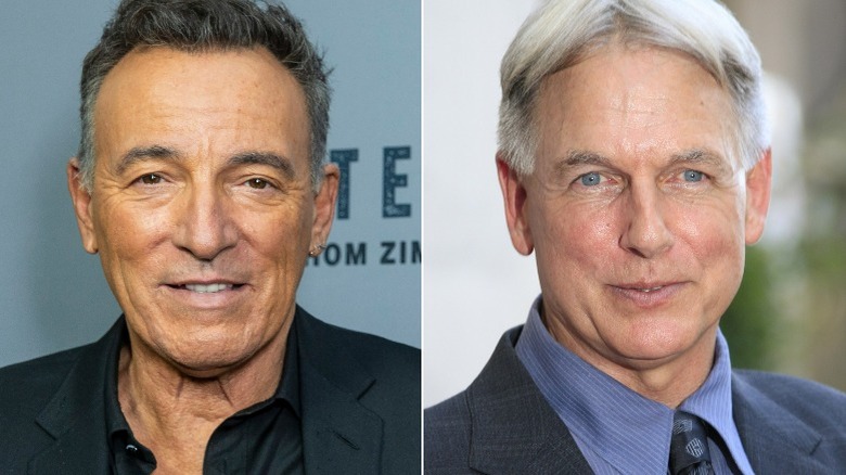 Bruce Springsteen, Mark Harmon smiling