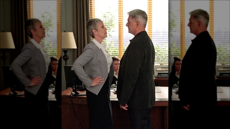 Jamie Lee Curtis and Mark Harmon on NCIS