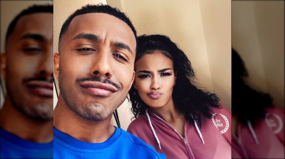 Marques Houston and Miya Dickey