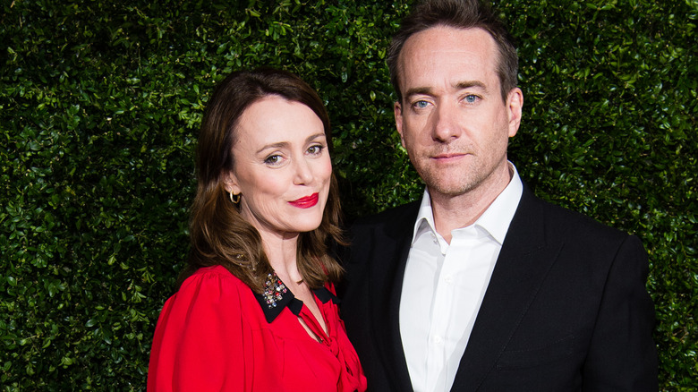 Keeley Hawes and Matthew Macfayden smiling at a BAFTA event