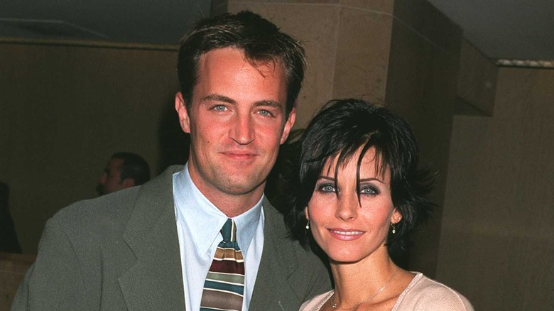 Young Matthew Perry Courteney Cox