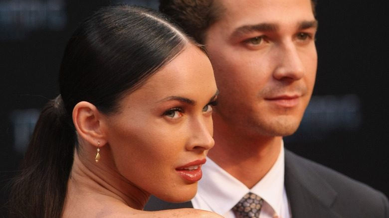 Megan Fox and Shia LaBeouf posing