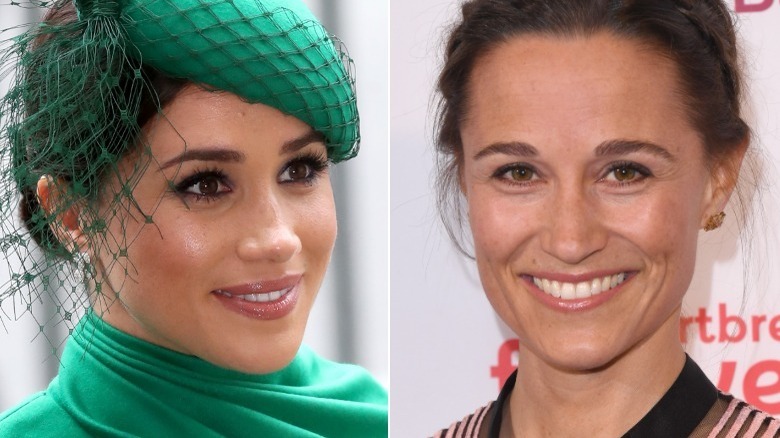 Meghan Markle and Pippa Middleton smiling