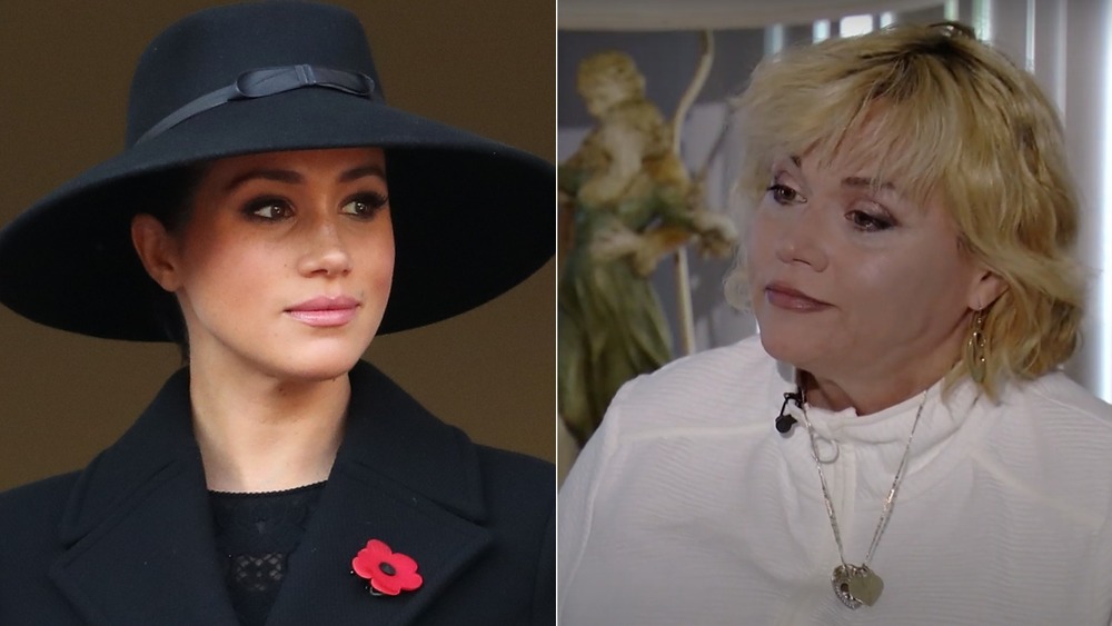 Meghan Markle staring, Samantha Markle staring 