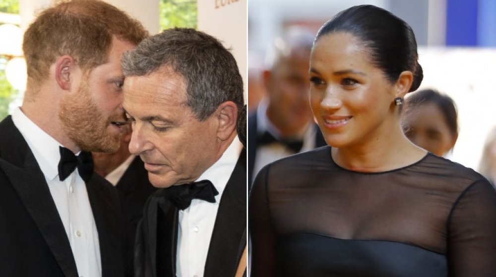 Prince Harry, Bob Iger, Meghan Markle at The Lion King premiere