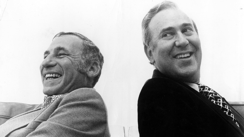 portrait of Mel Brooks and Carl Reiner in 1974