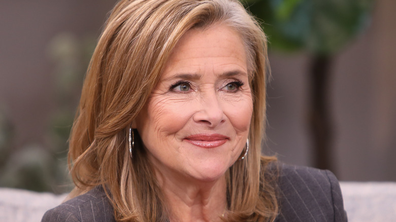 Meredith Vieira smiles on set