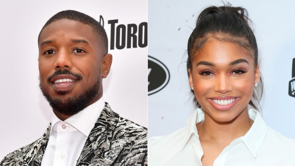 Michael B. Jordan and Lori Harvey side-by-side