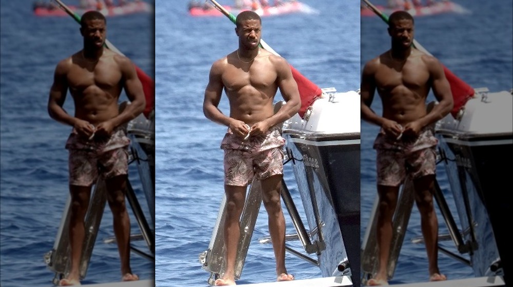 Michael B. Jordan's boat body