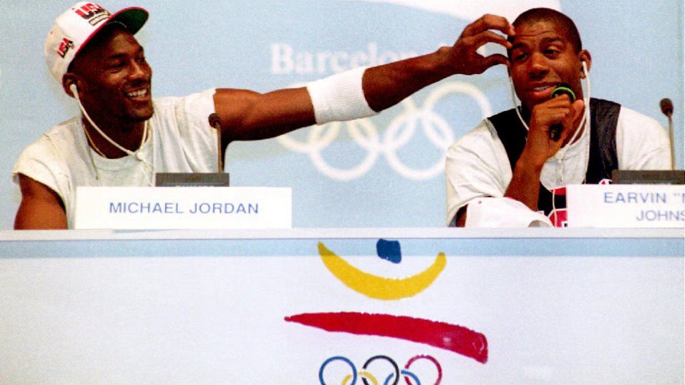 Michael Jordan & Magic Johnson Olympics