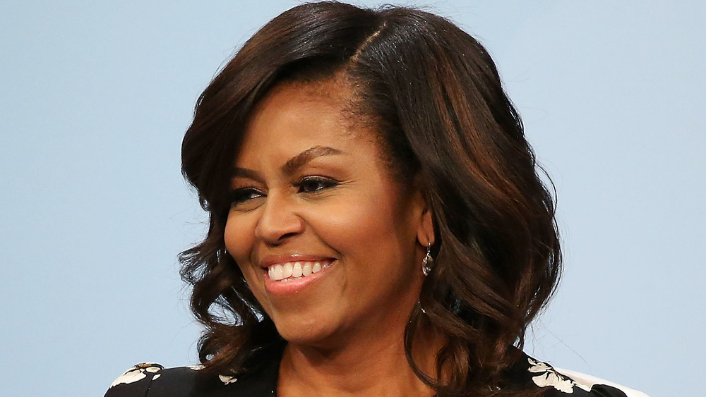 Michelle Obama smiling