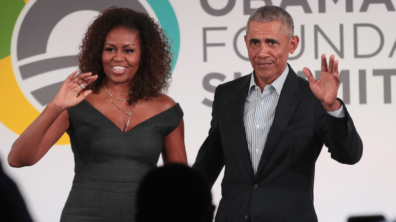 Michelle and Barack Obama at the Obama Foundation Summit
