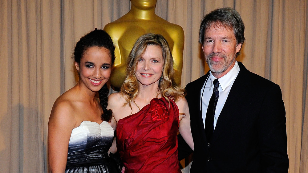 Claudia Rose Pfeiffer, Michelle Pfeiffer, and David E. Kelley at an event