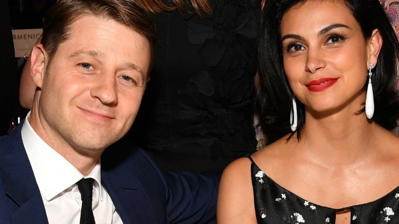 Morena Baccarin with Ben McKenzie at an event