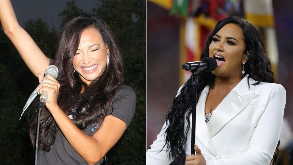 Naya Rivera and Demi Lovato