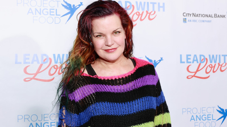 Pauley Perrette rainbow hair