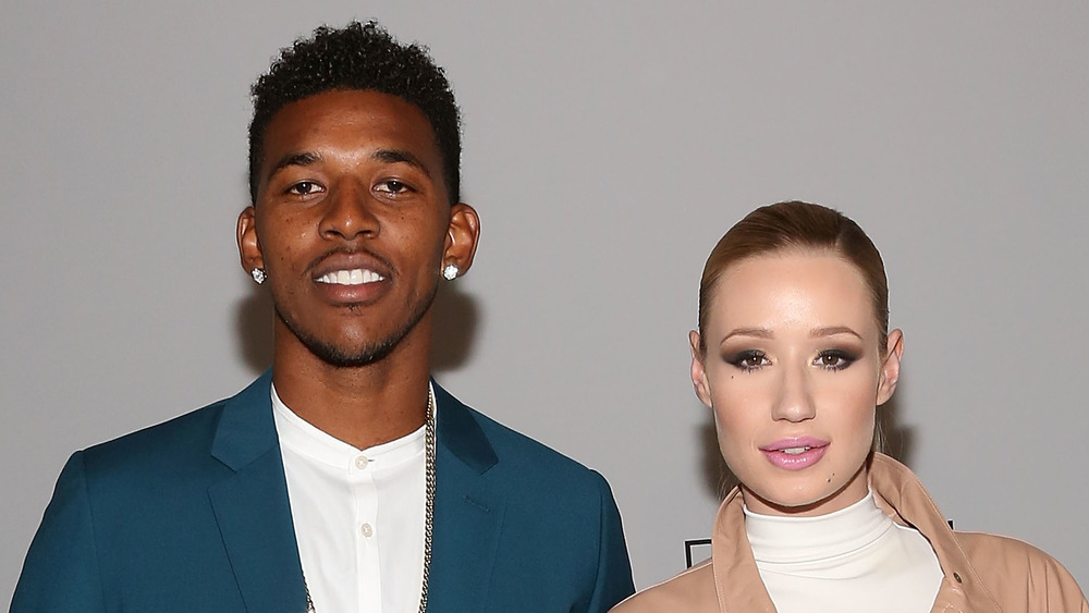 Nick Young and Iggy Azalea on a red carpet