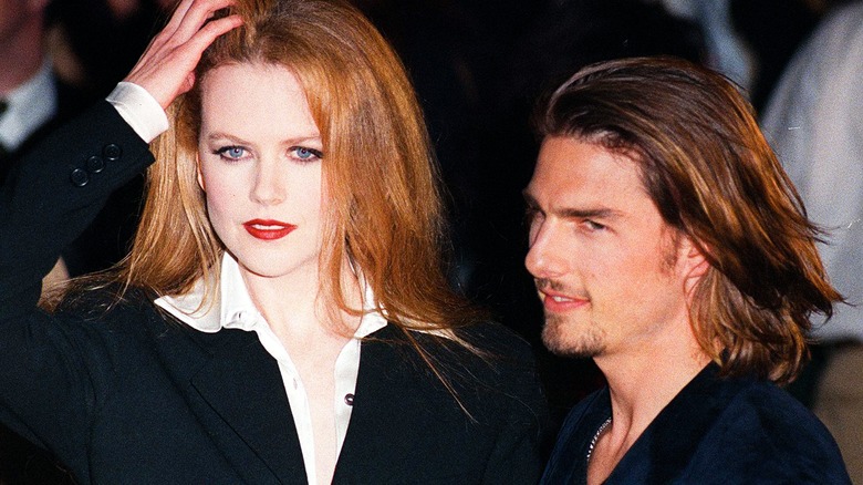 Tom Cruise and Nicole Kidman posing  