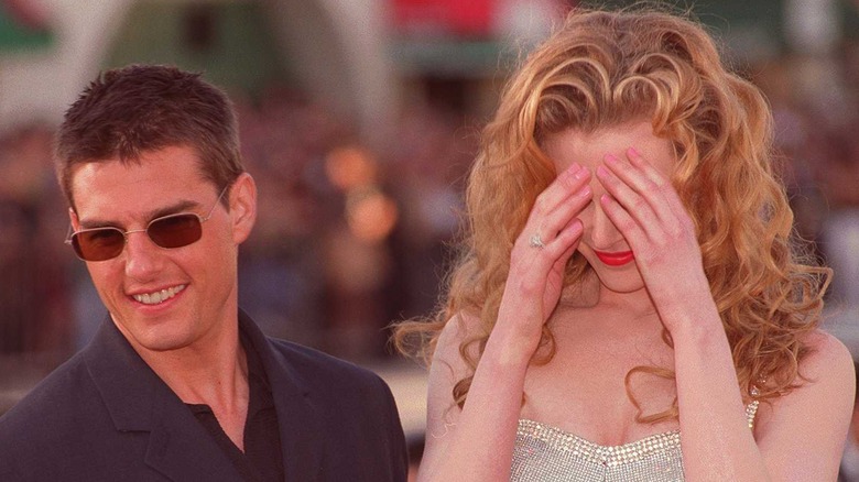 Tom Cruise and Nicole Kidman smiling 