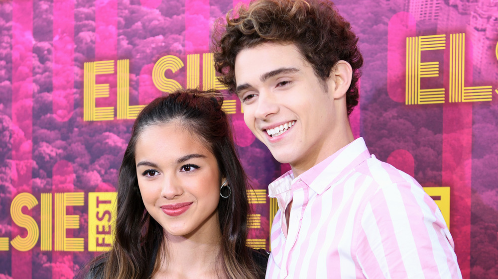 Joshua Bassett, Olivia Rodrigo, posing