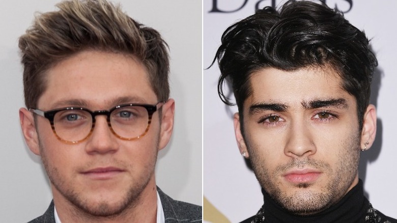 A composite image of Niall Horan and Zayn Malik