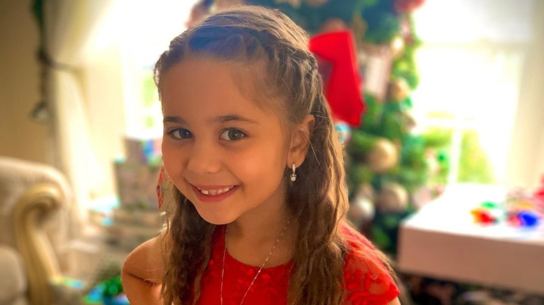 Pauly D's daughter Amabella smiling