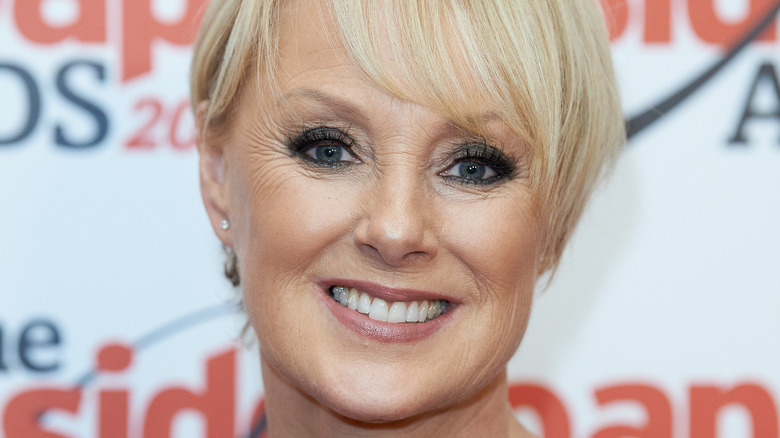 Sally Dynevor on the red carpet