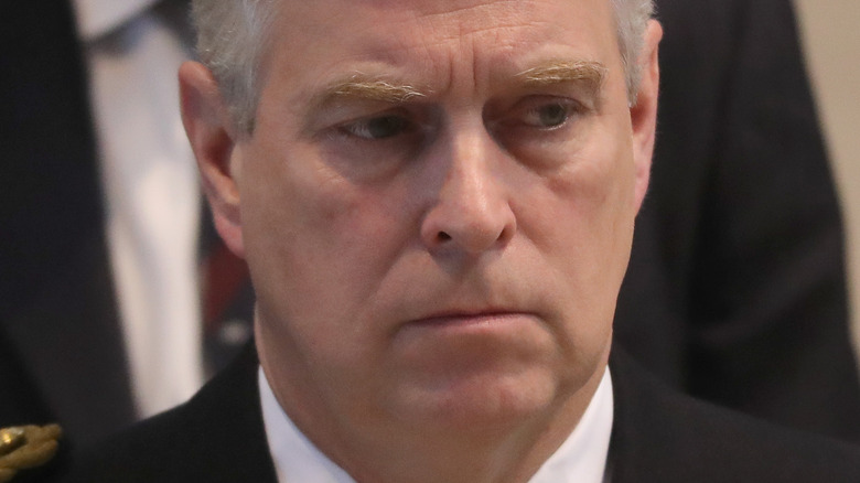 prince andrew frowning