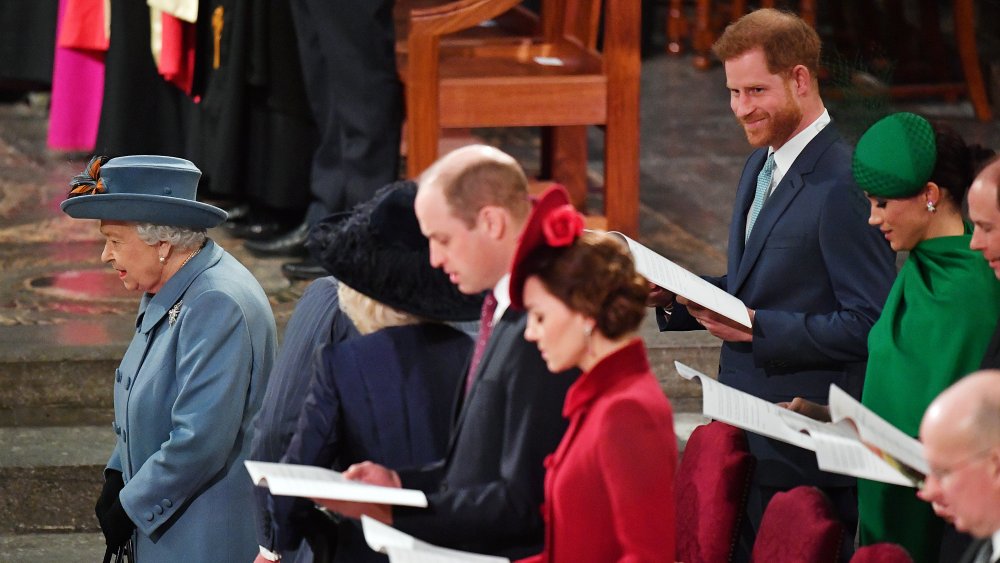 Queen Elizabeth, Prince William, Kate Middleton, Prince Harry, Meghan Markle