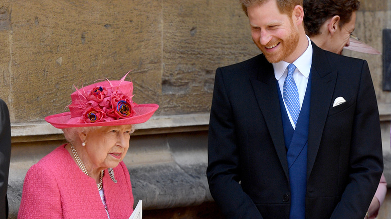 Queen Elizabeth and Prince Harry