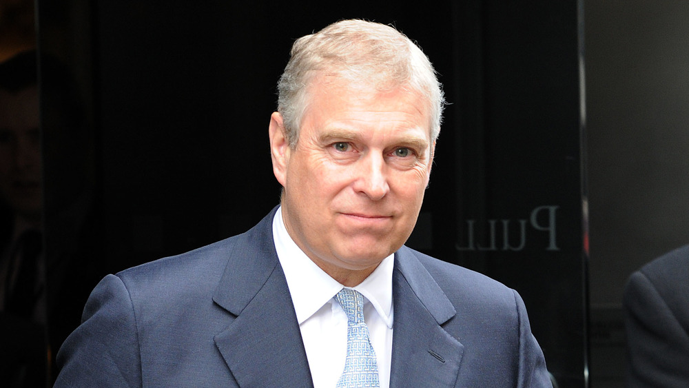 Prince Andrew visiting Mother London