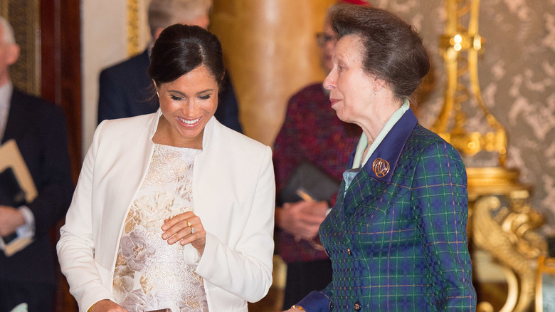 Meghan Markle and Princess Anne