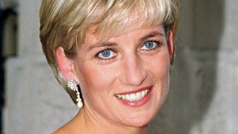 Princess Diana with short hair