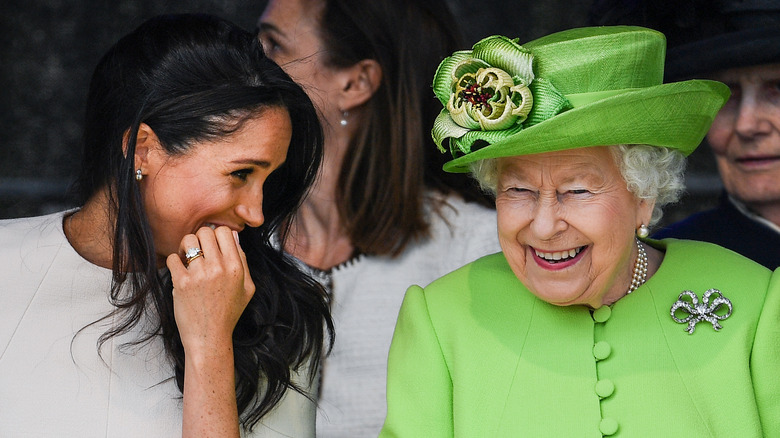 Meghan Markle and Queen Elizabeth II