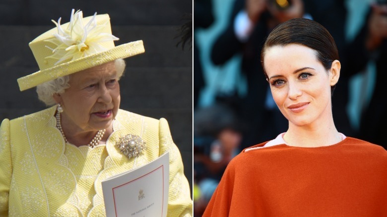 Queen Elizabeth & Claire Foy at events 