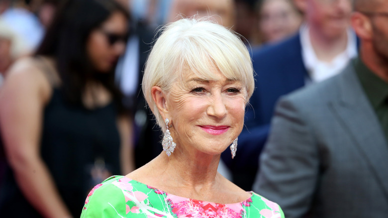 Helen Mirren attends the "Fast & Furious: Hobbs & Shaw" in 2019