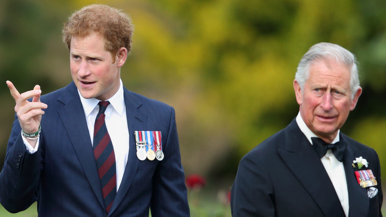 Prince Harry and King Charles III at an event 