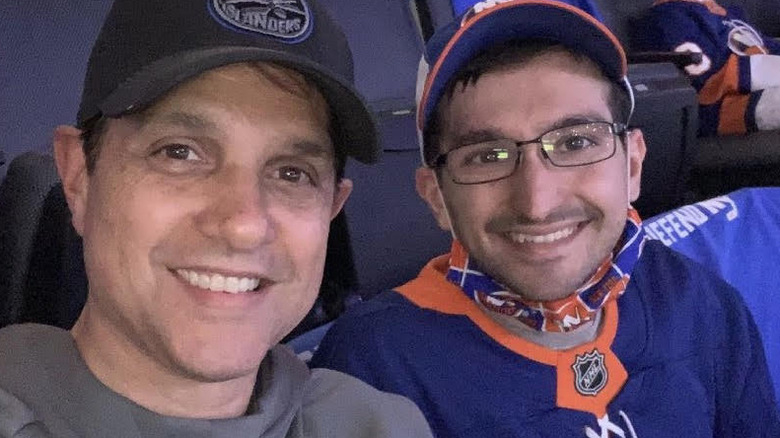 Ralph Macchio and Daniel Macchio smiling