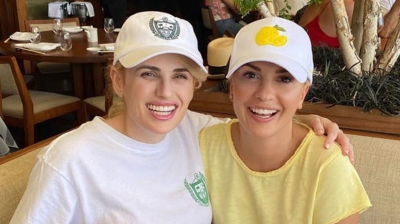 Rebel Wilson and Ramona Agruma smiling