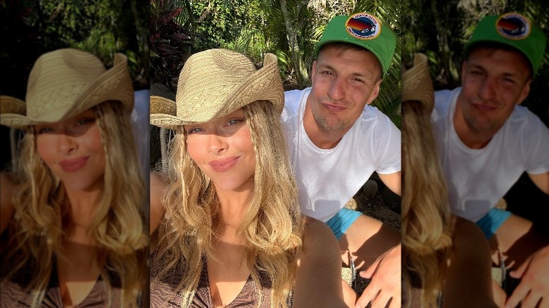 Camille Kostek and Rob Gronkowski on vacation