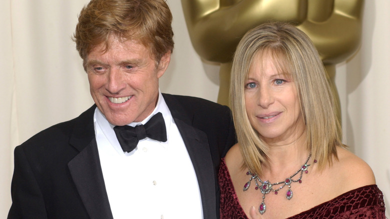 Robert Redford and Barbra Streisand at the Oscars