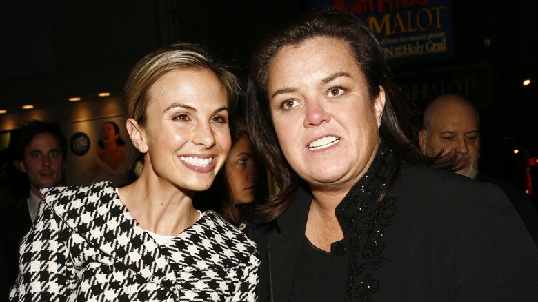 Elisabeth Hasselbeck and Rosie O'Donnell smiling