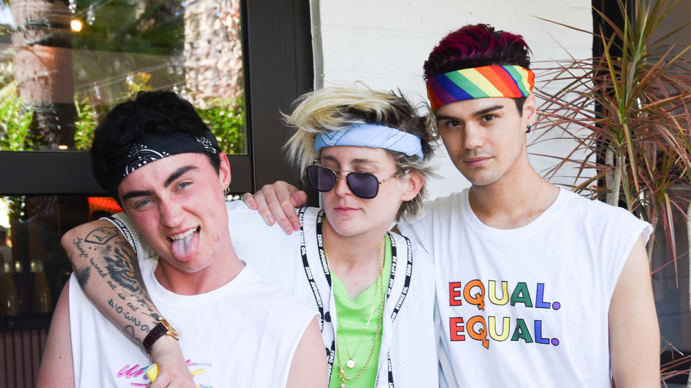 Kade Gottlieb (far left) at an LGBTQ event