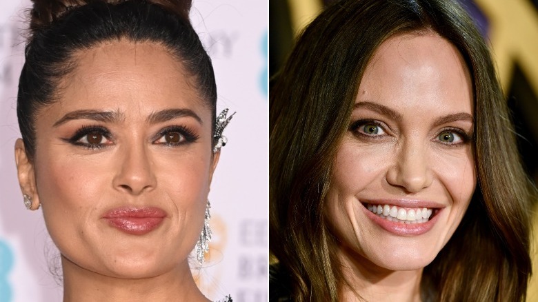 Salma Hayek Angelina Jolie side by side