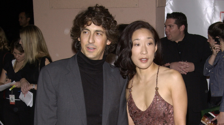 Alexander Payne and Sandra Oh smiling