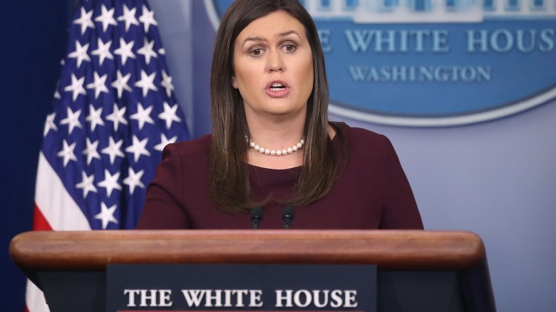 White House Press Secretary Sarah Huckabee Sanders