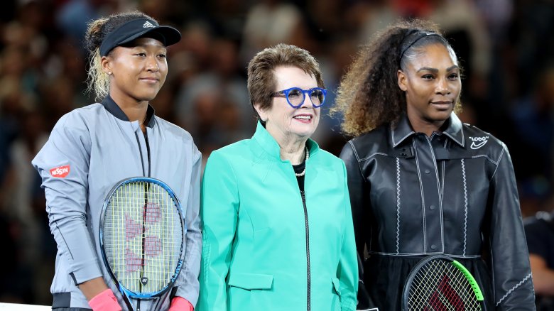 Billie Jean King, Serena Williams and Naomi Osaka