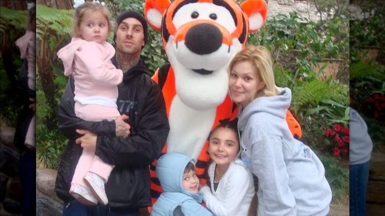 Throwback photo of Shanna Moakler with Travis Barker and her children